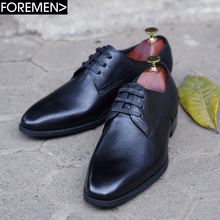 Black plain derby shoes