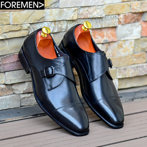 GLORY | Black Single Monkstrap