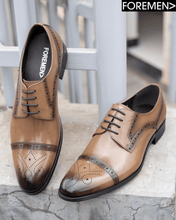 YURINA | Brown brogue Derby