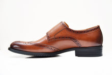 LORRANE | Brown Brogue Double Monk Strap