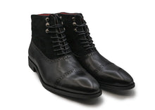 SIR STEPHEN | Black Lace Up Boots