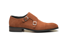 SIMONS | Tan Double Monk Strap