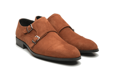 SIMONS | Tan Double Monk Strap