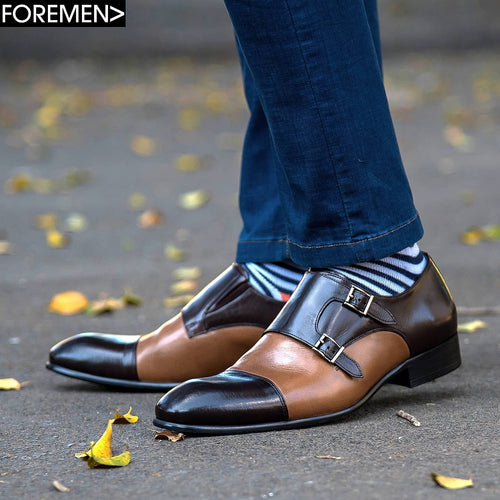 GARDON | Brown Double Monk Strap