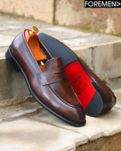 PARIS | Oak Brown Leather Loafers