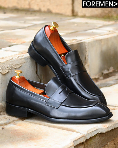 PARIS | Black Leather Loafers