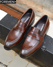 PARIS | Oak Brown Leather Loafers