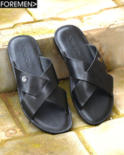 BALI | Black Leather Sandals