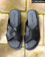 BALI | Black Leather Sandals