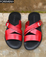 LAMU | Wine Leather Sandals