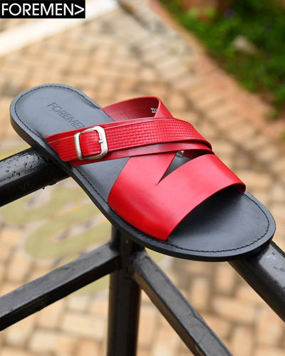 LAMU | Wine Leather Sandals