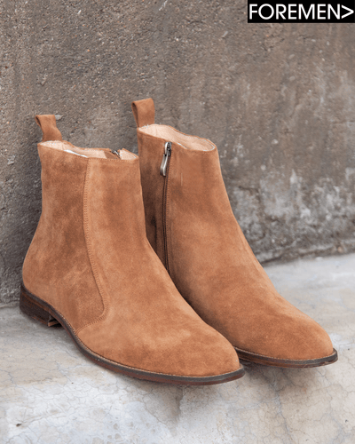 PARIS | Brown Suede chelsea boots