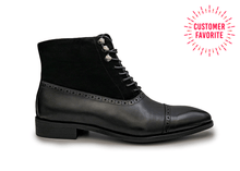 SIR STEPHEN | Black Lace Up Boots